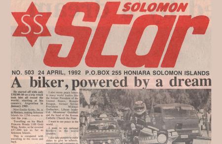 foto Solomon-Star,-Solomon-Islands---A-biker,-powered-by-a-dream---Emilio-Scotto